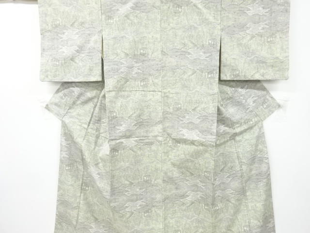 JAPANESE KIMONO / ANTIQUE KIMONO / TSUMUGI / WOVEN TREE